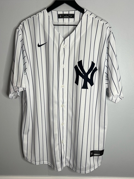 Nike Other - New York Yankees Baseball Jersey Mens XL White Pinstripes Nike MLB